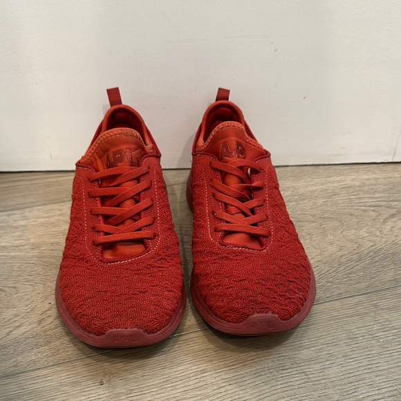 APL Red Knit Sneakers - Picture 1 of 4